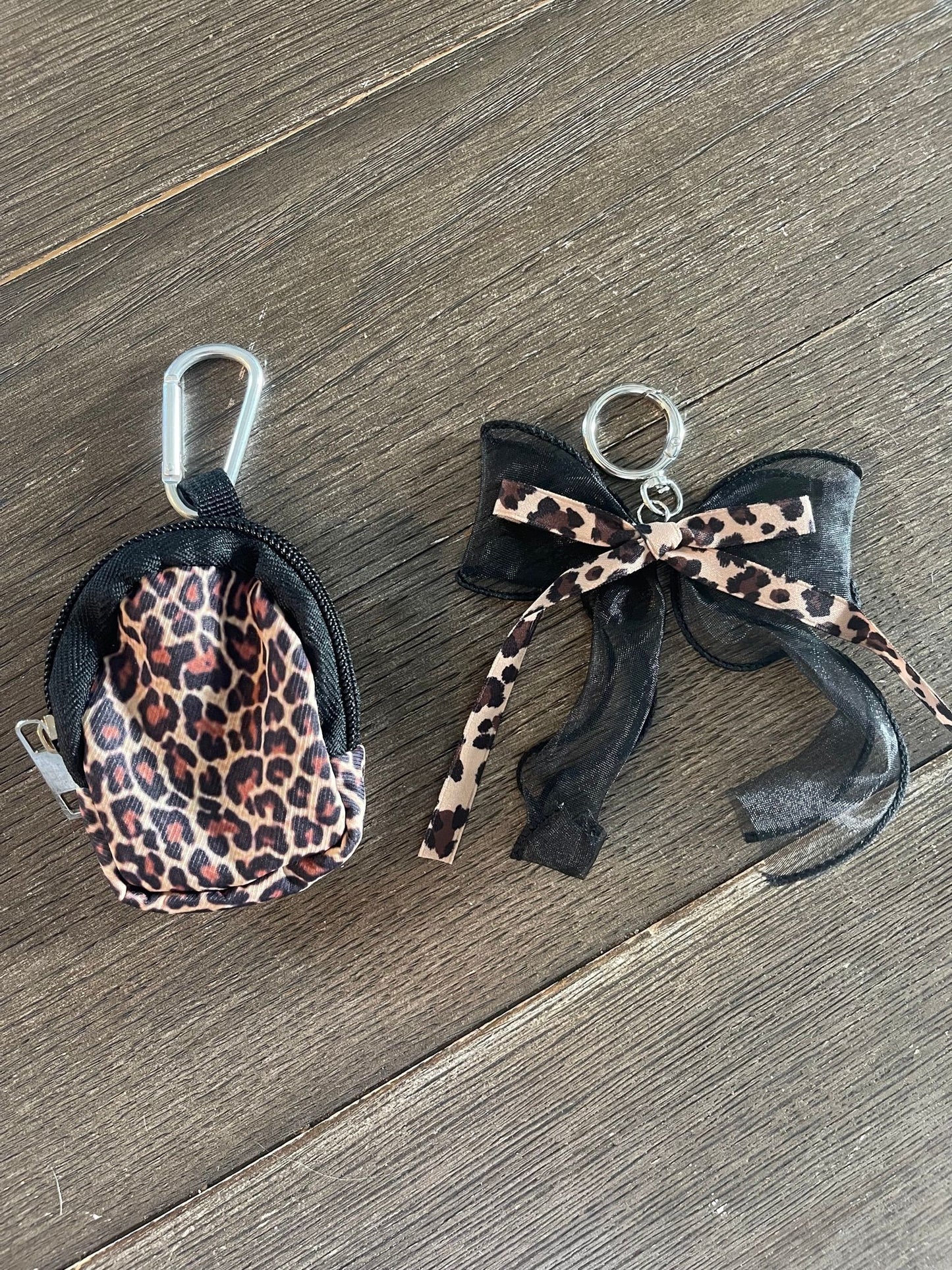 Cheetah Print Bag Charm