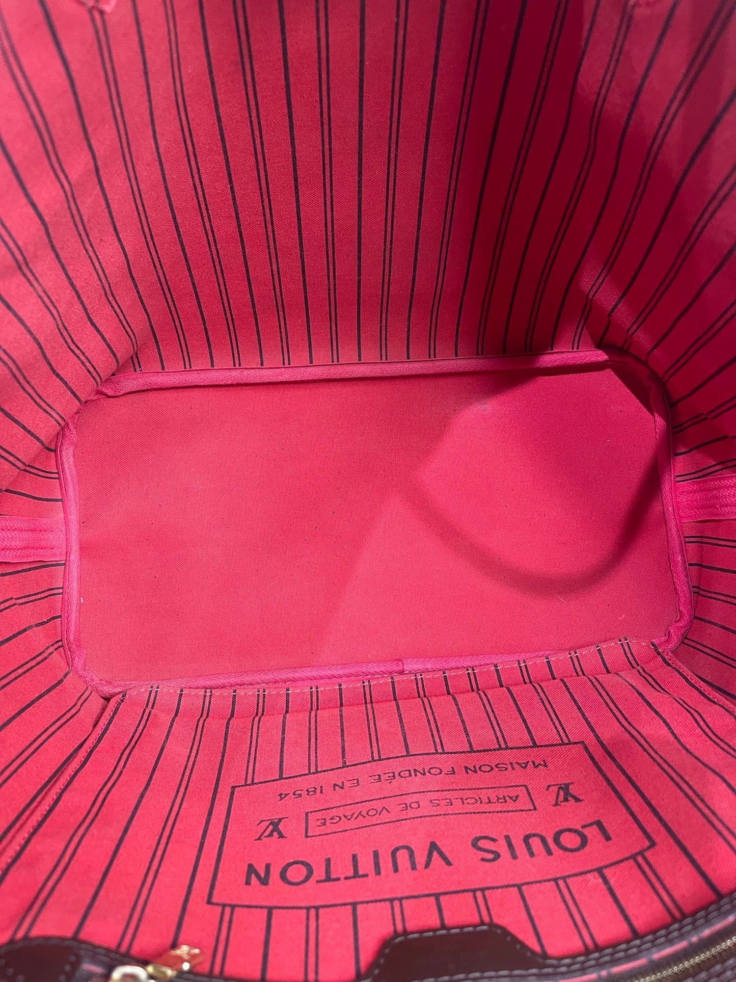 99. Louis Vuitton Damier Ebene Neverfull MM w/ Pouch