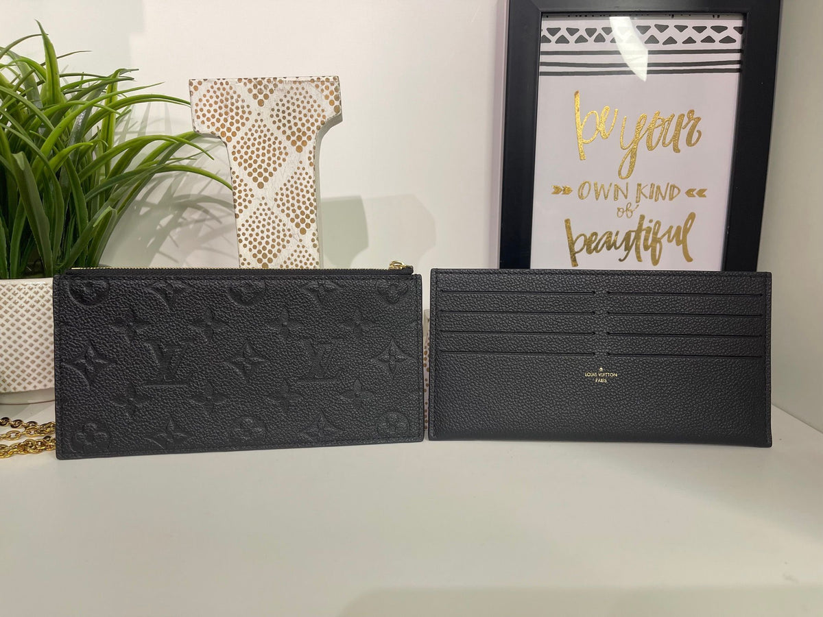 70. Louis Vuitton Black Empriente Felicie Pouchette