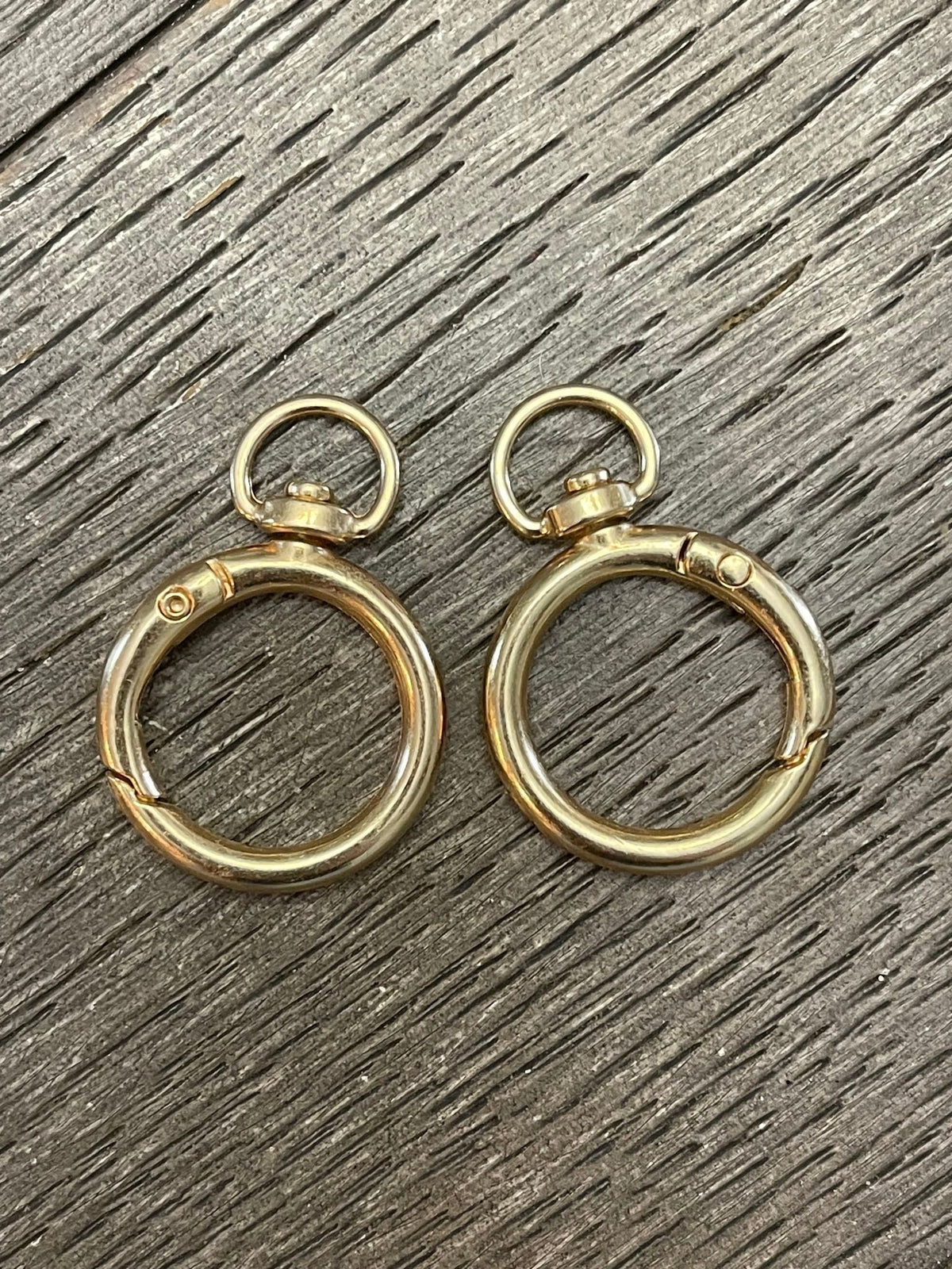 Gold Tone Key Chain Hooks