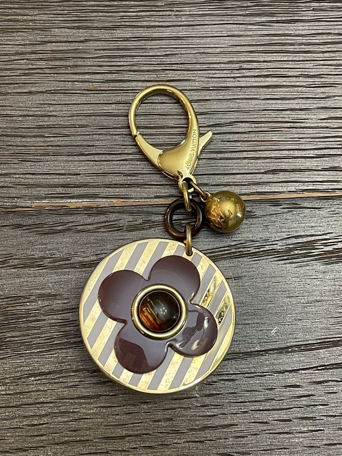 44. Louis Vuitton Purple Rayures Bijou Sac Bag Charm