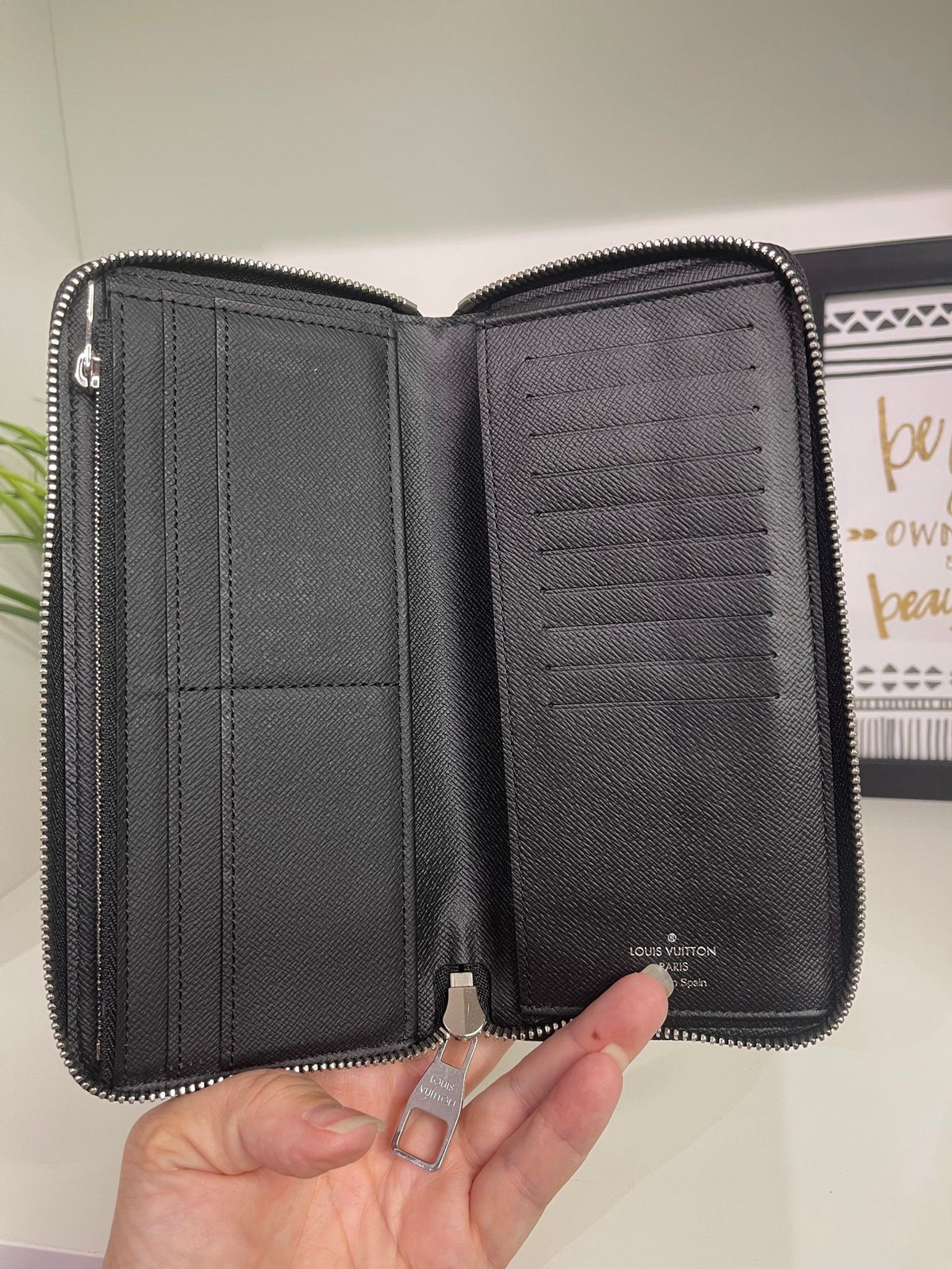 50. Louis Vuitton Damier Graphite Zippy Wallet