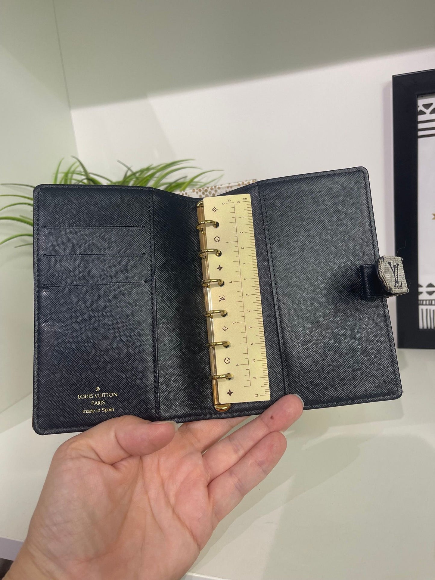 4. Louis Vuitton Blue Mini Lin Agenda PM