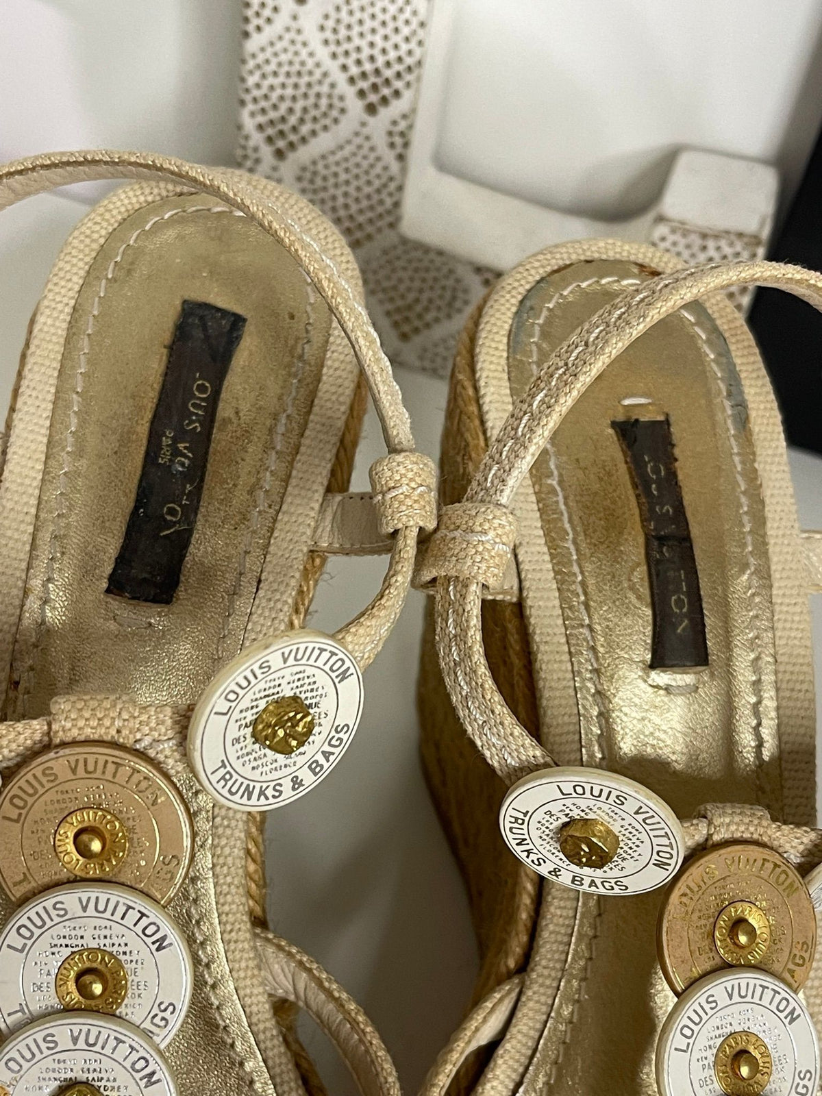 34. Louis Vuitton Trunks & Bags Espadrilles Size 38.5