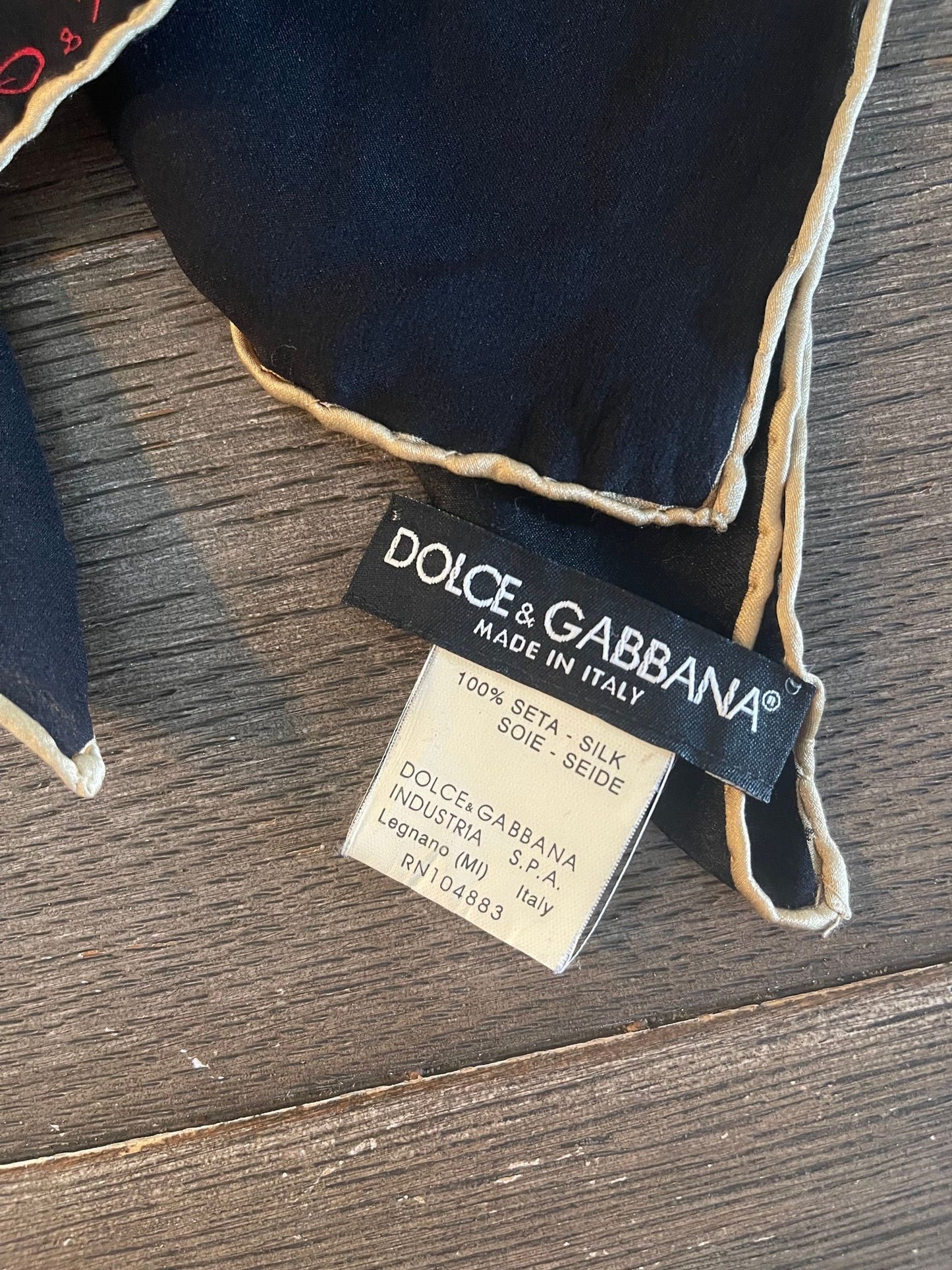116. Dolce & Gabbana Cheetah Print Silk Scarf