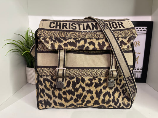 10. Christian Dior Cheetah Print Messenger Bag