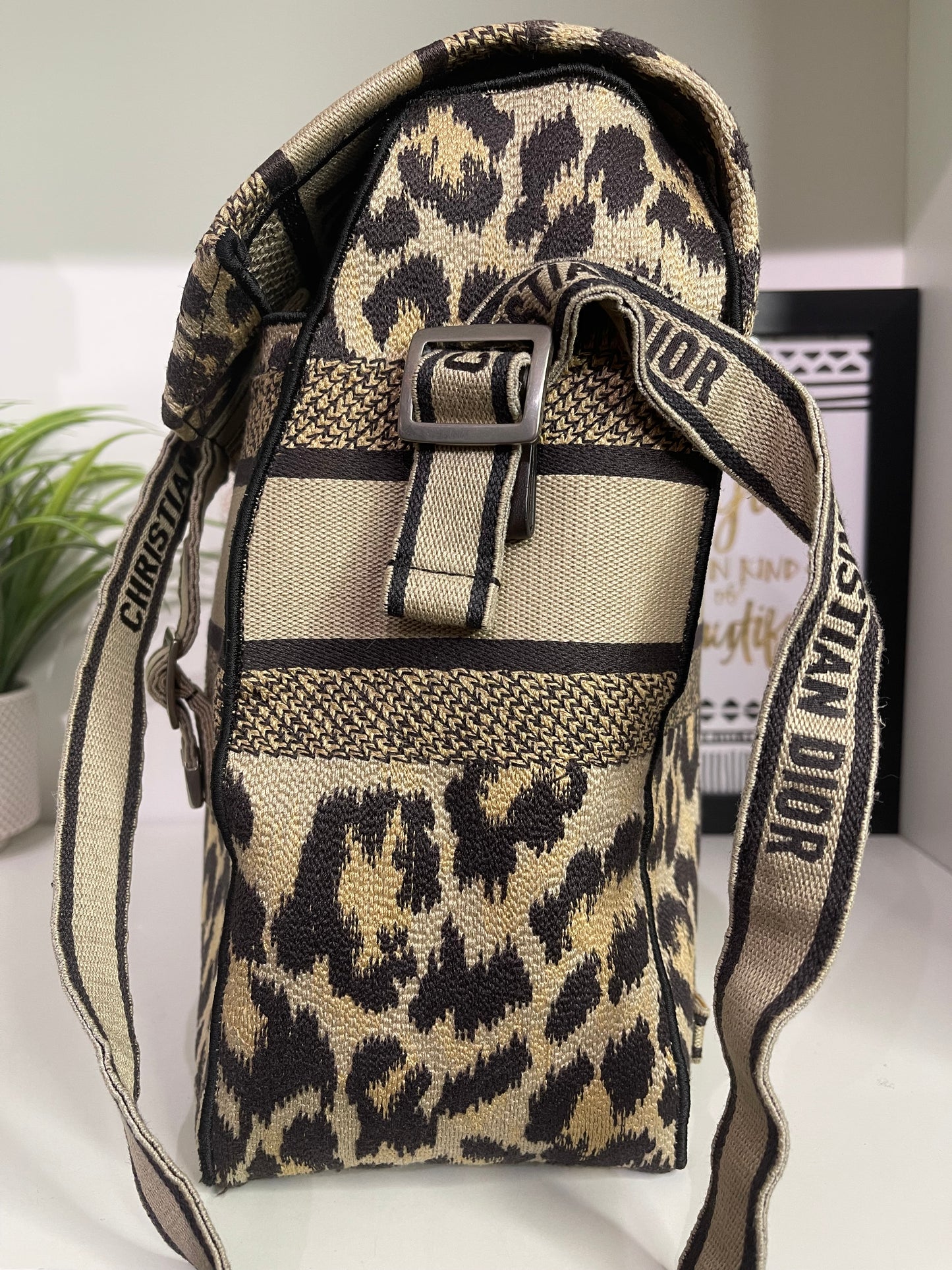 10. Christian Dior Cheetah Print Messenger Bag