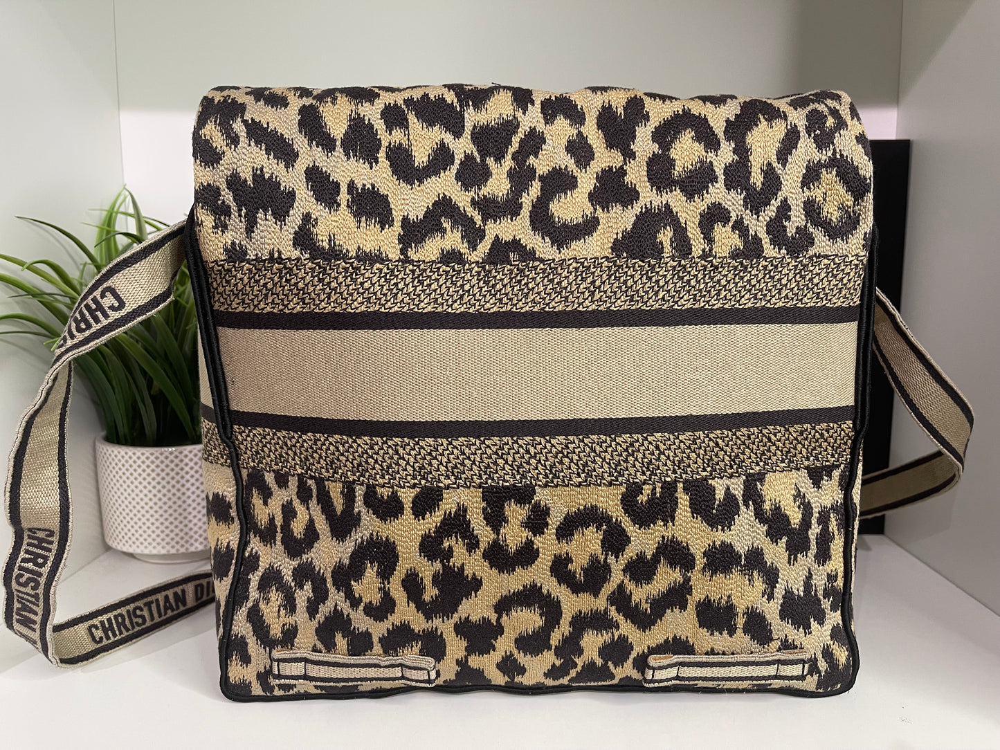 10. Christian Dior Cheetah Print Messenger Bag