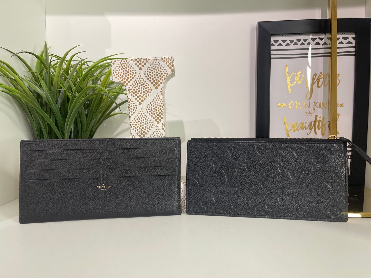 85. Louis Vuitton Black Empriente Felicie Pouchette