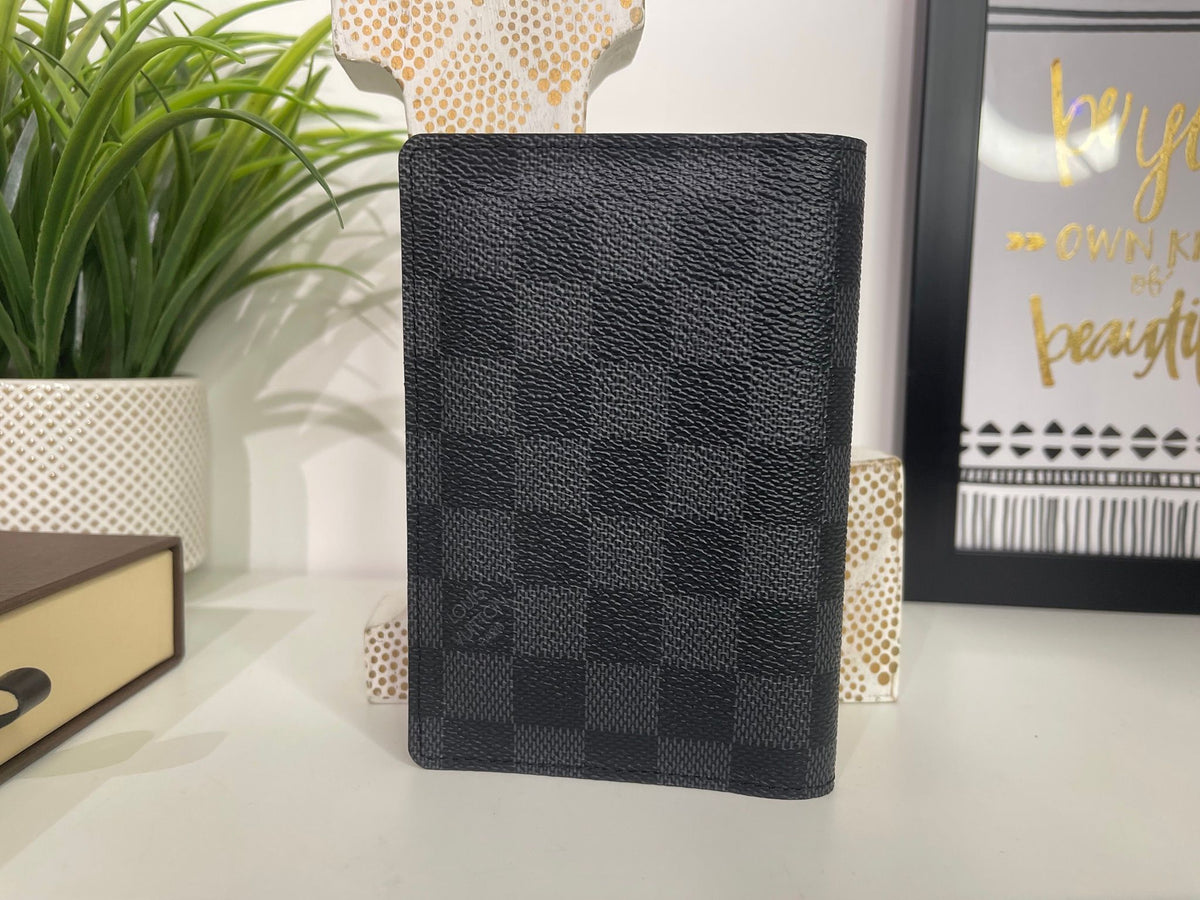 56. Louis Vuitton Damier Graphite Passport Cover