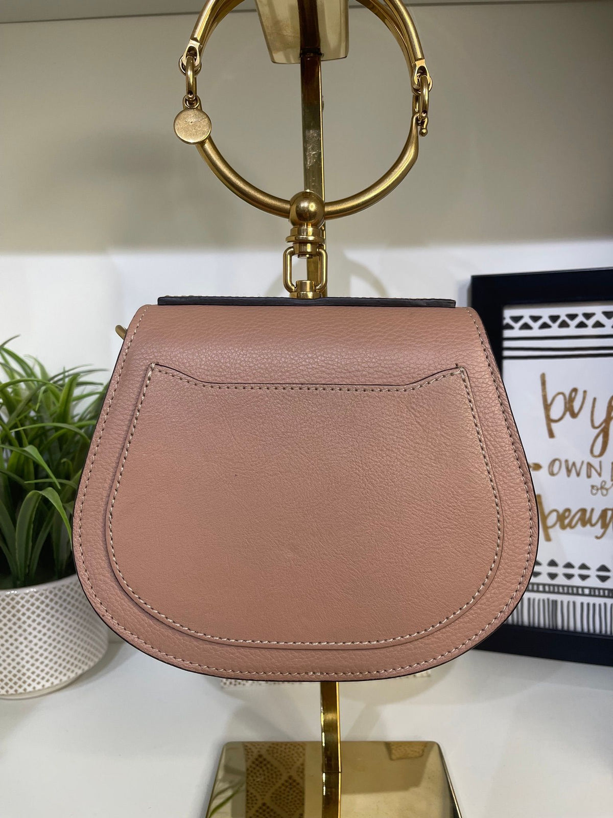 52. Chloe Nude/Pink Nile Bracelet Bag