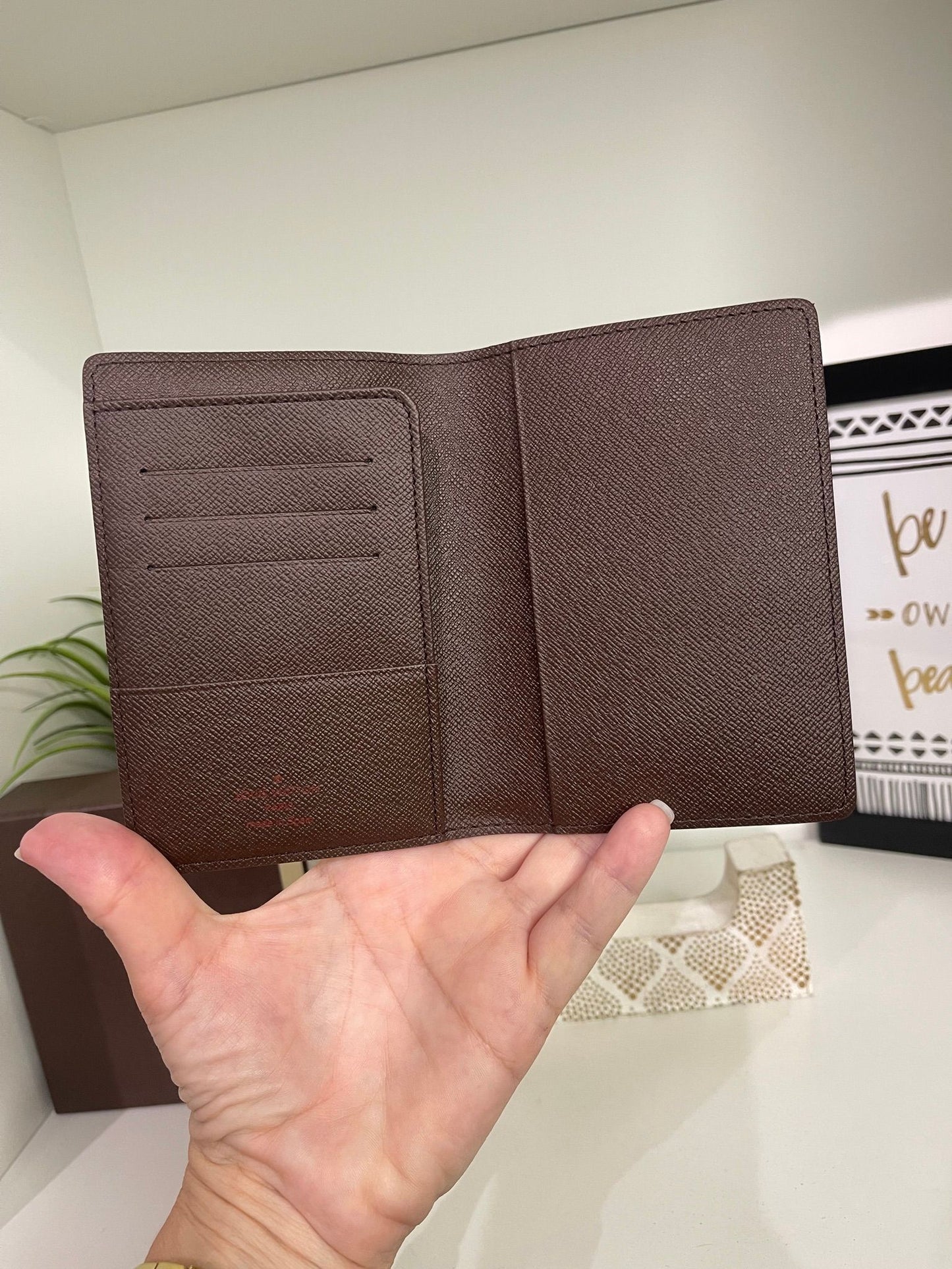 18. Louis Vuitton Damier Ebene Passport Holder
