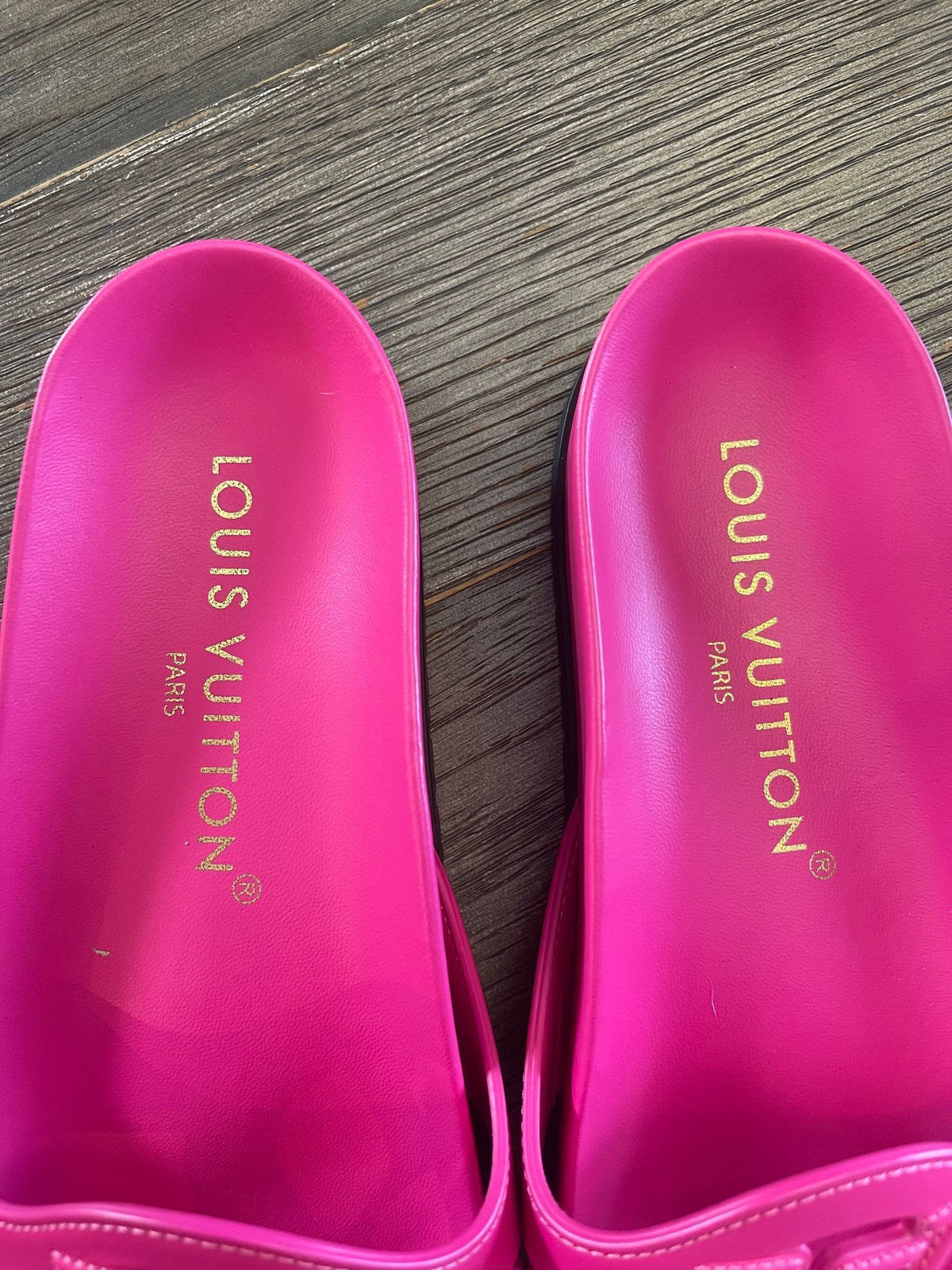 24. Louis Vuitton Pink Isola Comfort Mules Size 37