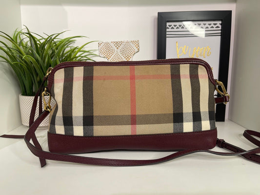 107. Burberry Derby House Check Crossbody