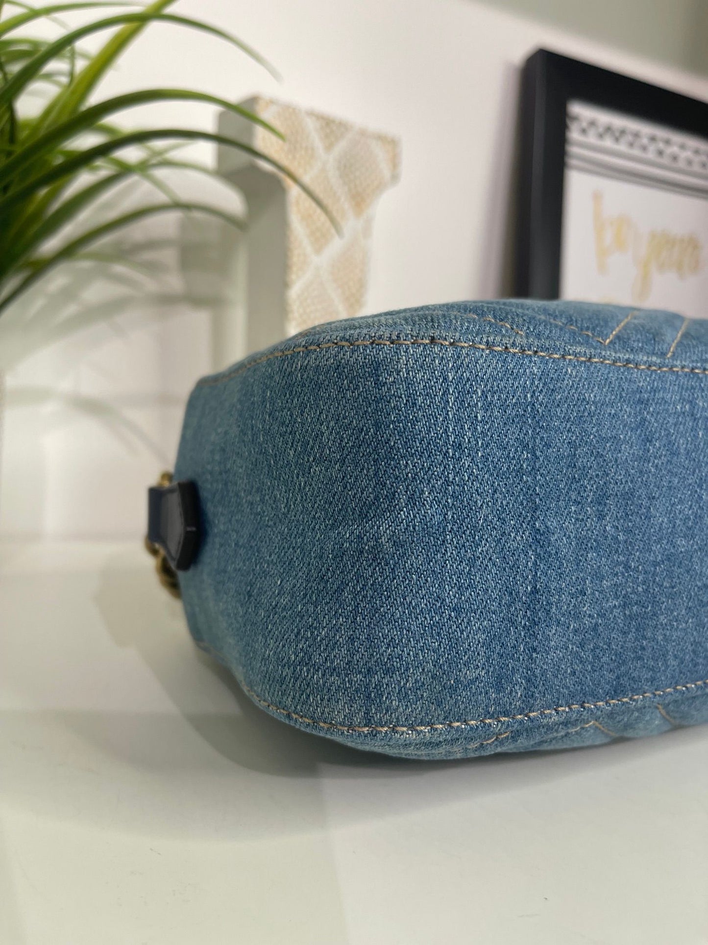 72. Gucci Denim Camera Bag