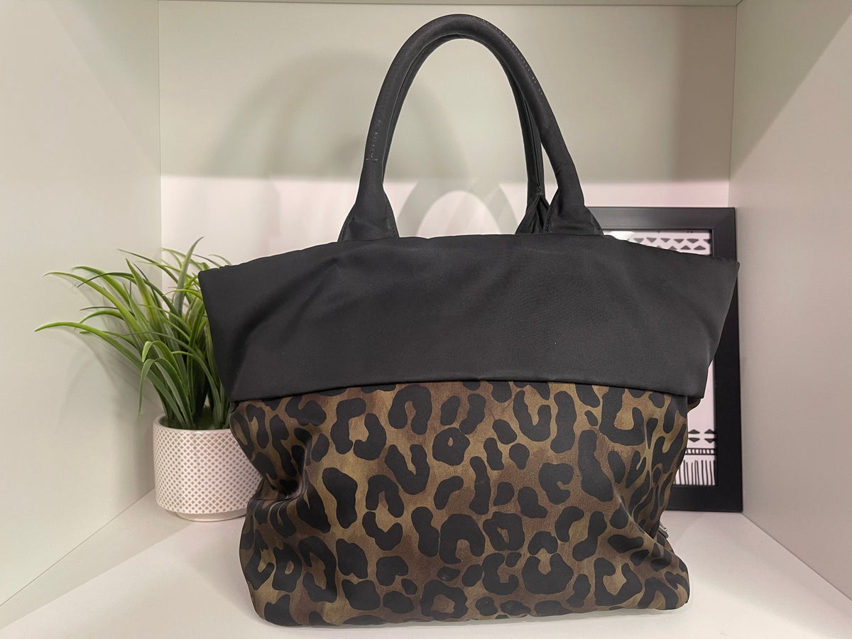 1. Prada Nylon Cheetah Print 2 Way