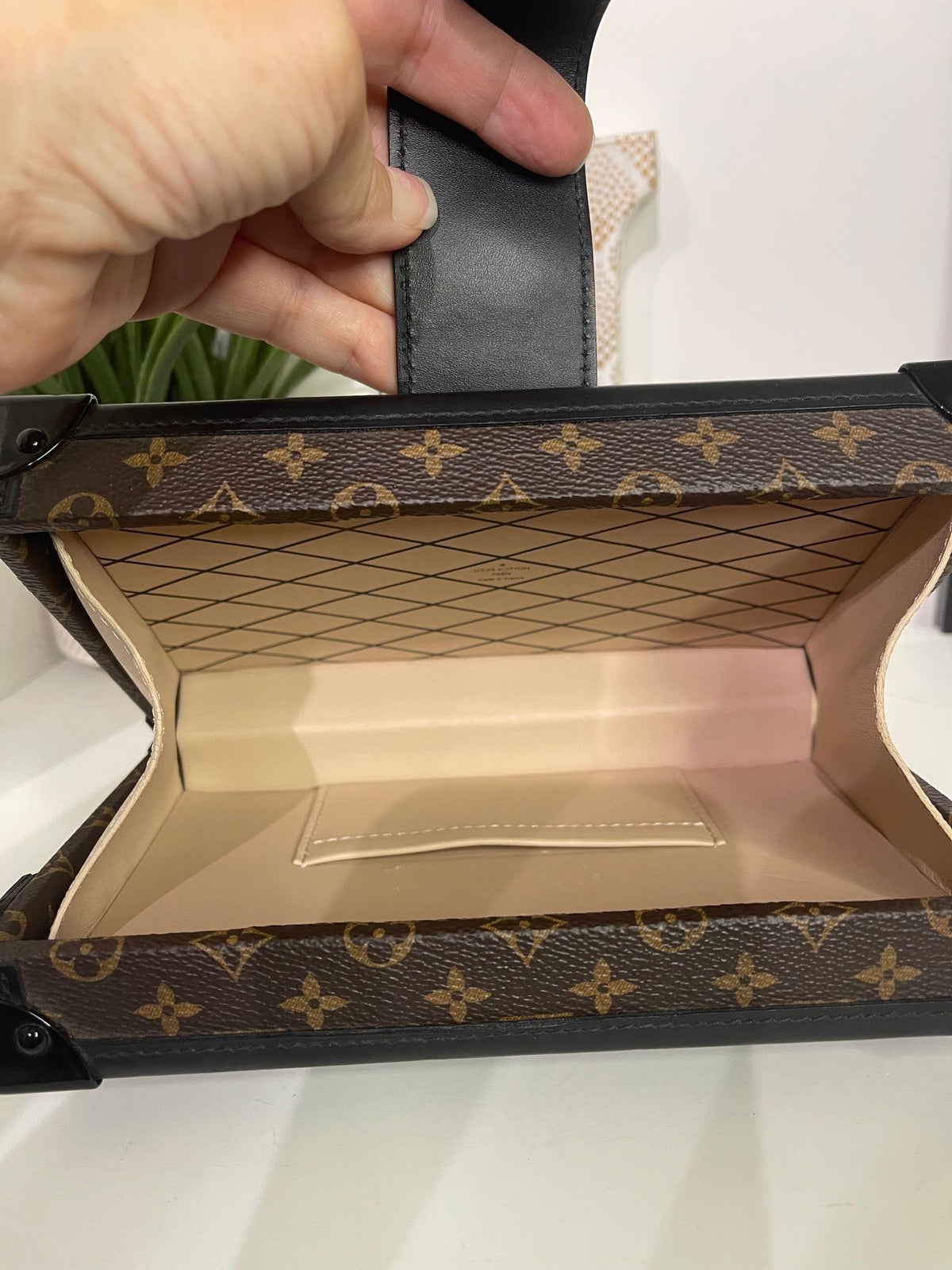 72. Louis Vuitton Petit Malle Trunk Crossbody