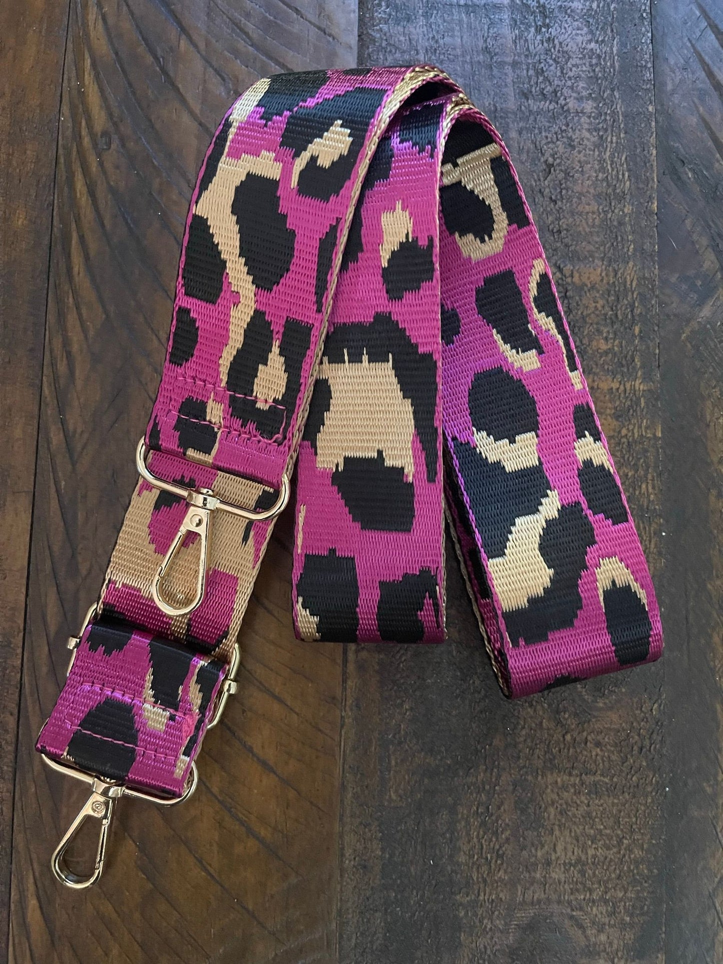 Guitar Strap - Pink Cheetah