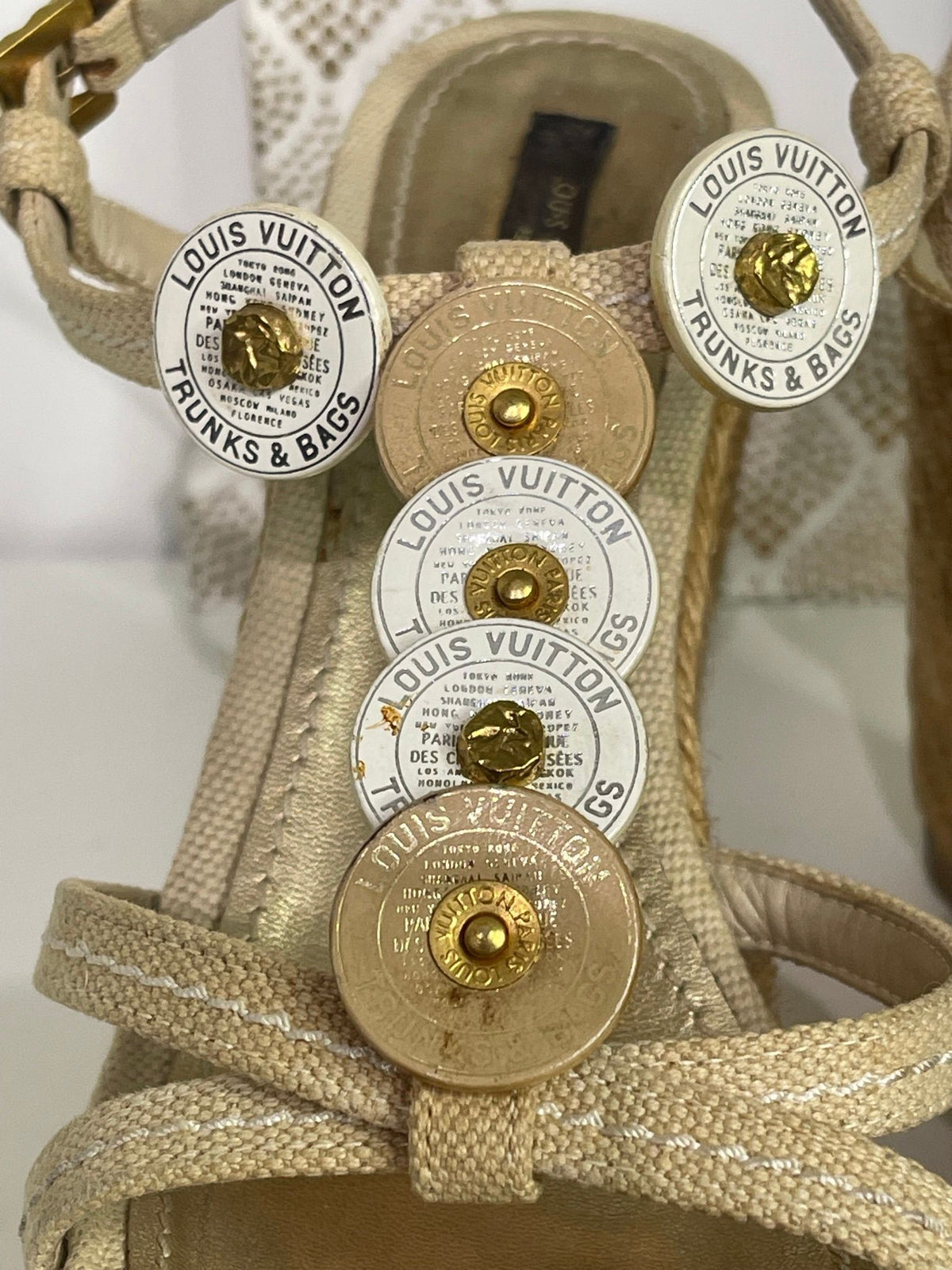 34. Louis Vuitton Trunks & Bags Espadrilles Size 38.5