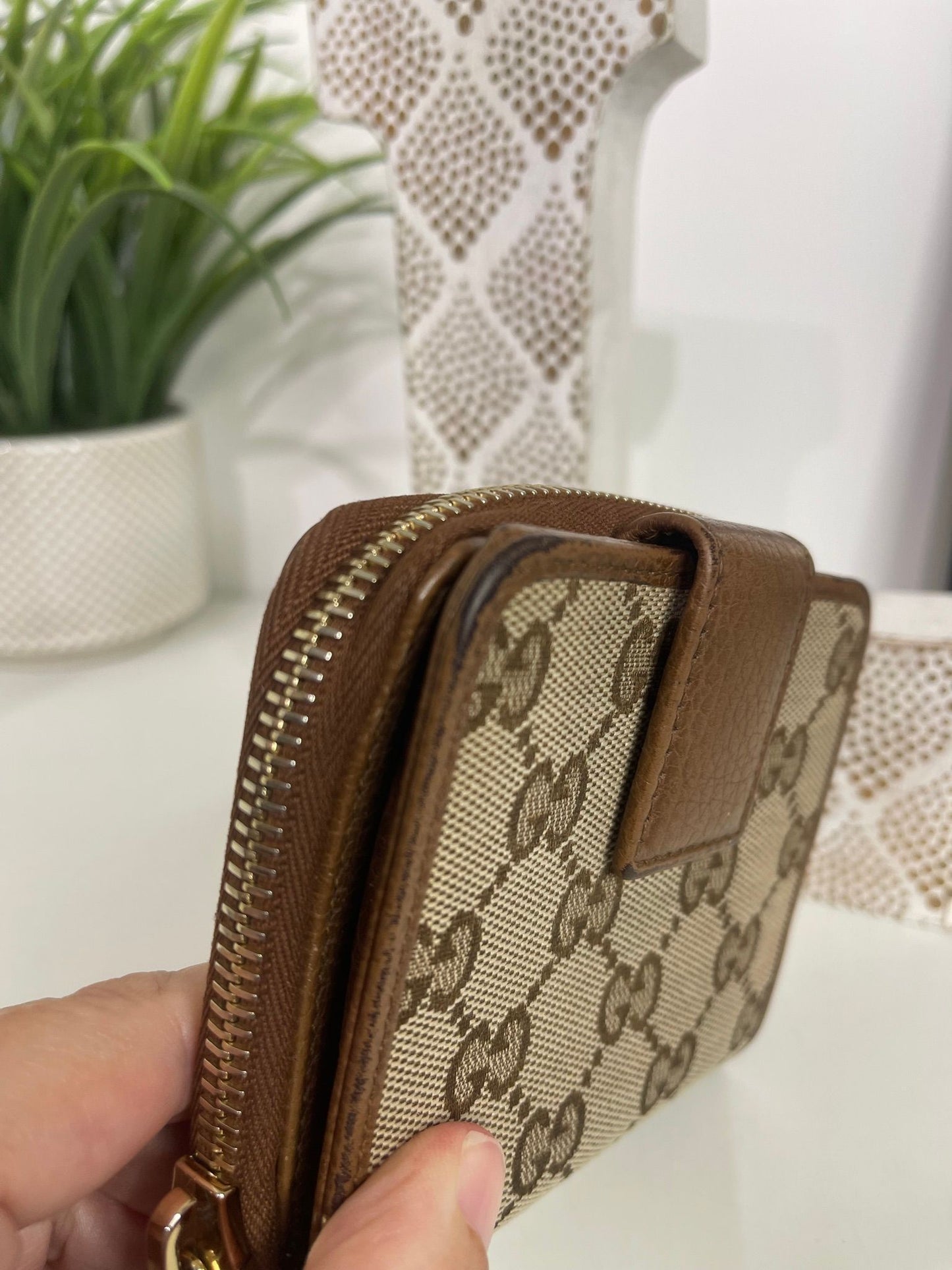 Gucci Canvas Compact Wallet