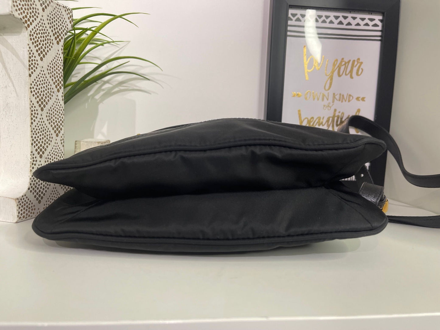 48. Prada Black Nylon Crossbody Messenger
