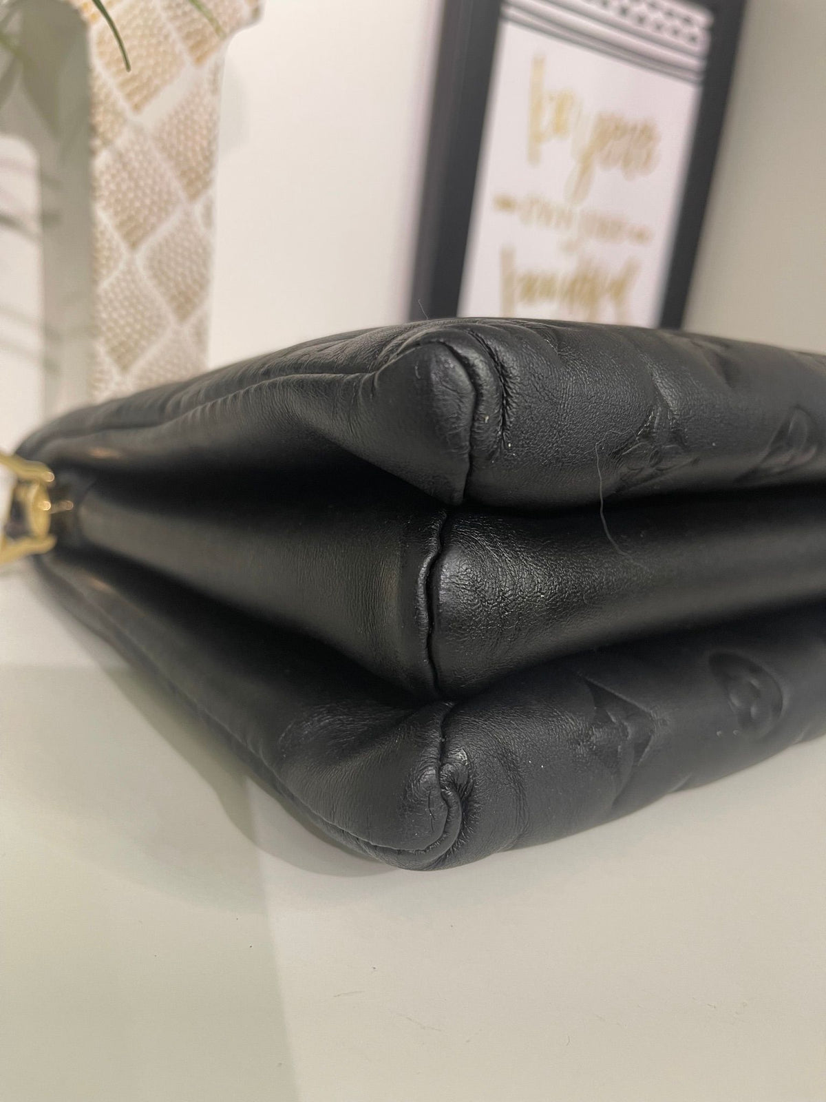 42. Louis Vuitton Black Coussin PM