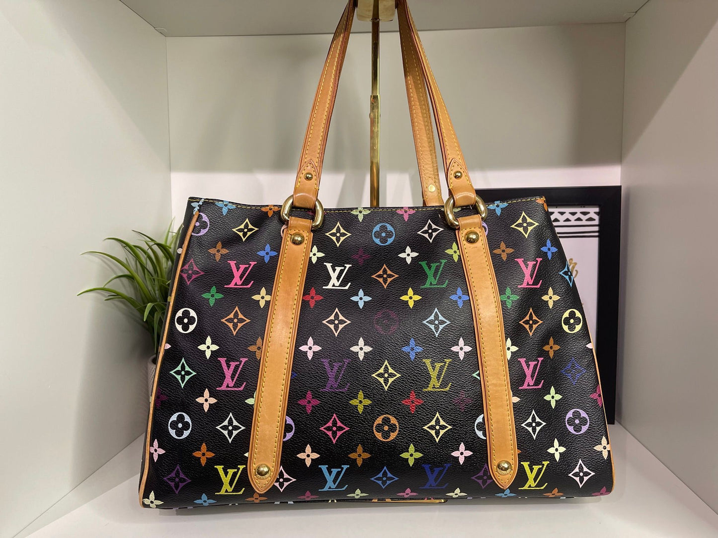 23. Louis Vuitton Black Multicolor Aurelia