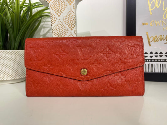 103. Louis Vuitton Cerise Empriente Long Wallet