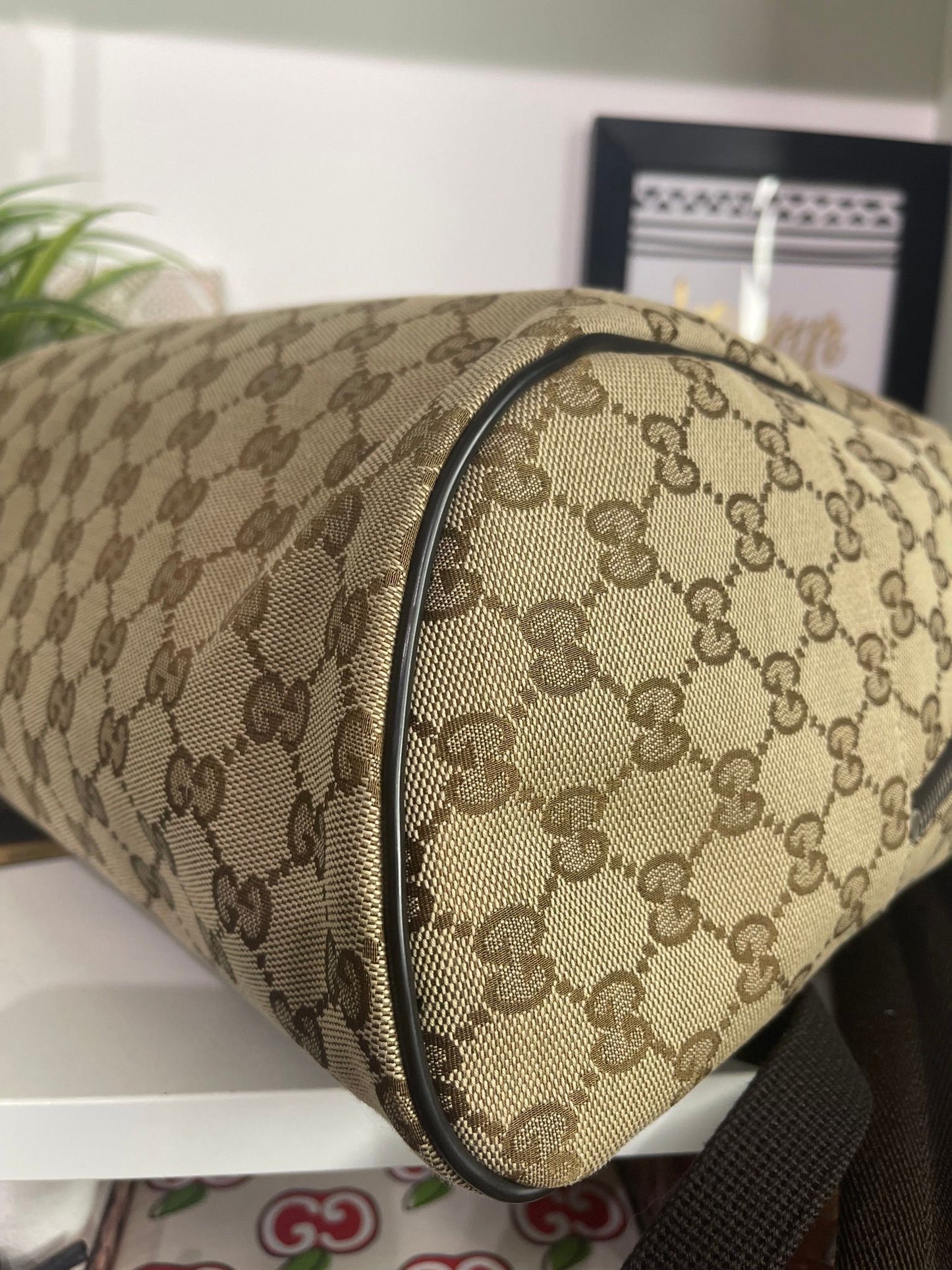 103. Gucci Canvas Backpack