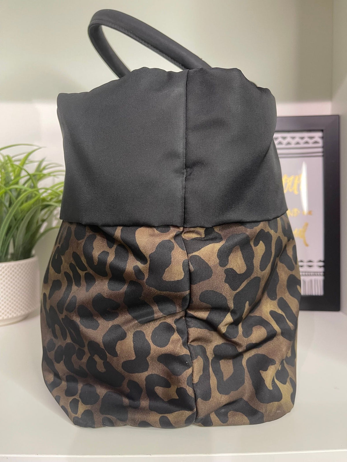 1. Prada Nylon Cheetah Print 2 Way