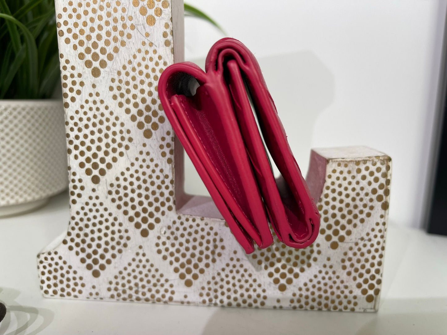 53. Bottega Veneta Pink Intrecciato Compact Wallet