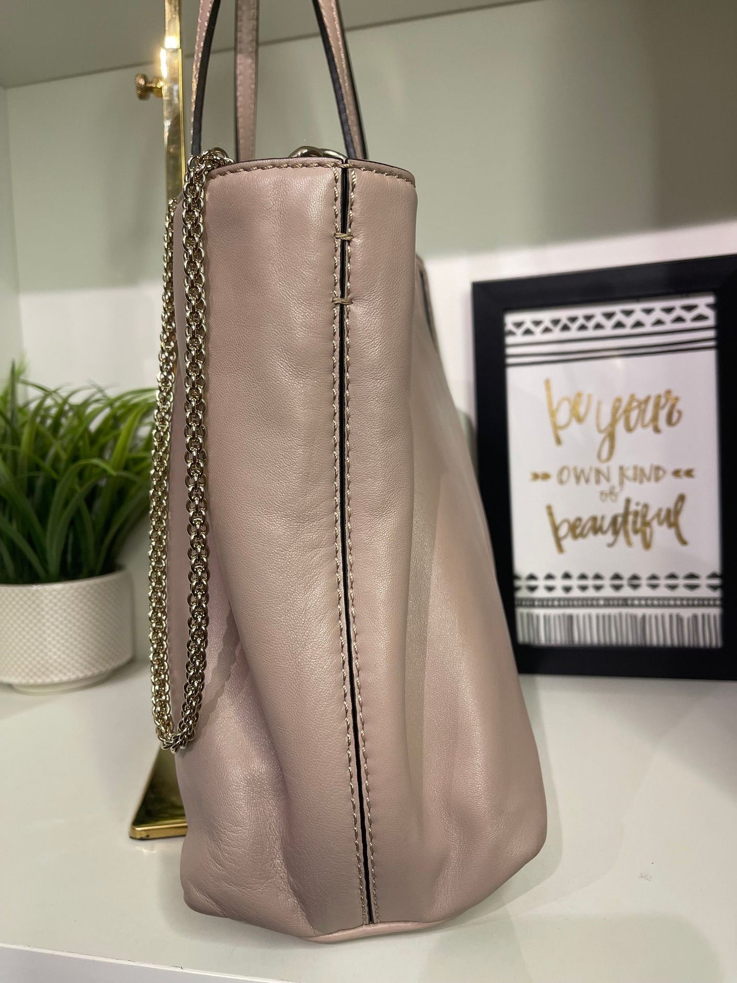 101. Valentino Rockstud Tote Dusty Rose