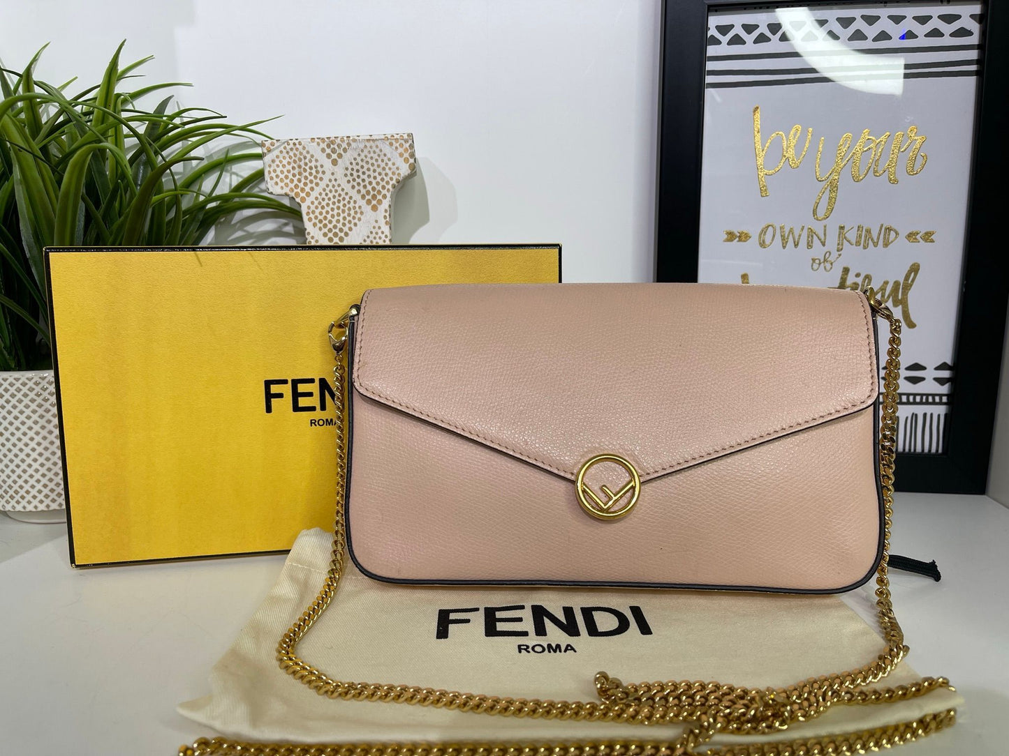96. Fendi Pink Pouchette