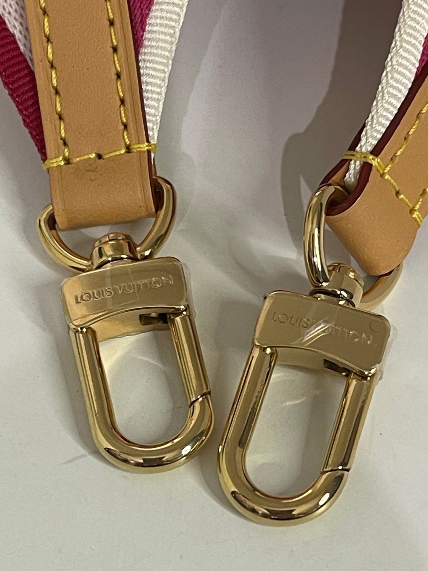 4. Louis Vuitton Guitar Strap (Pink) 42”