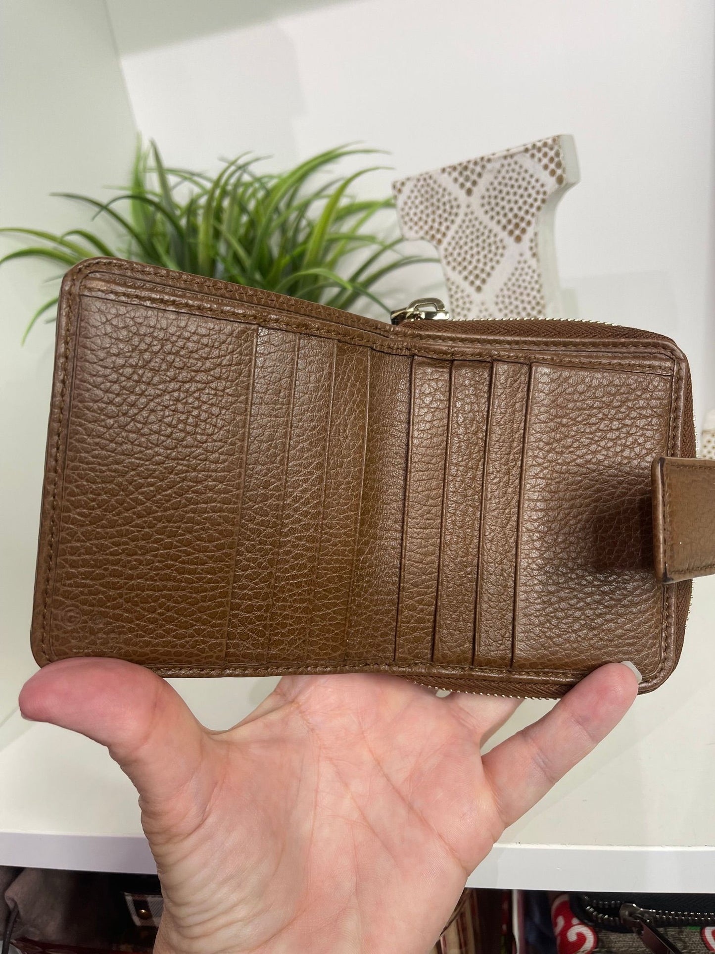 Gucci Canvas Compact Wallet