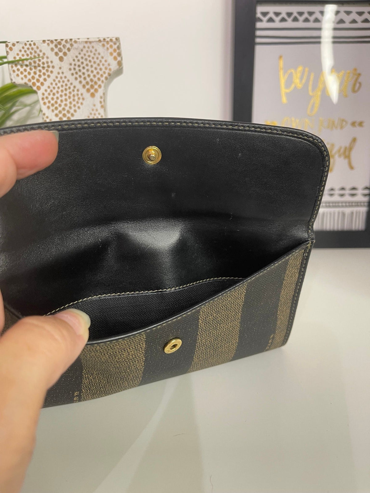 24. Fendi Pequin Wallet