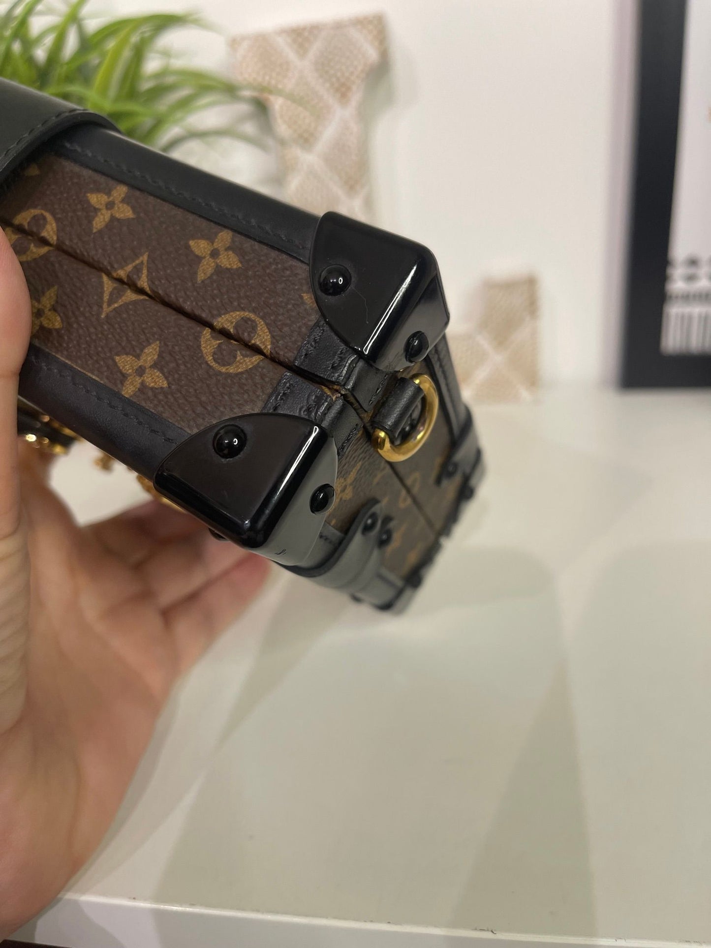 72. Louis Vuitton Petit Malle Trunk Crossbody
