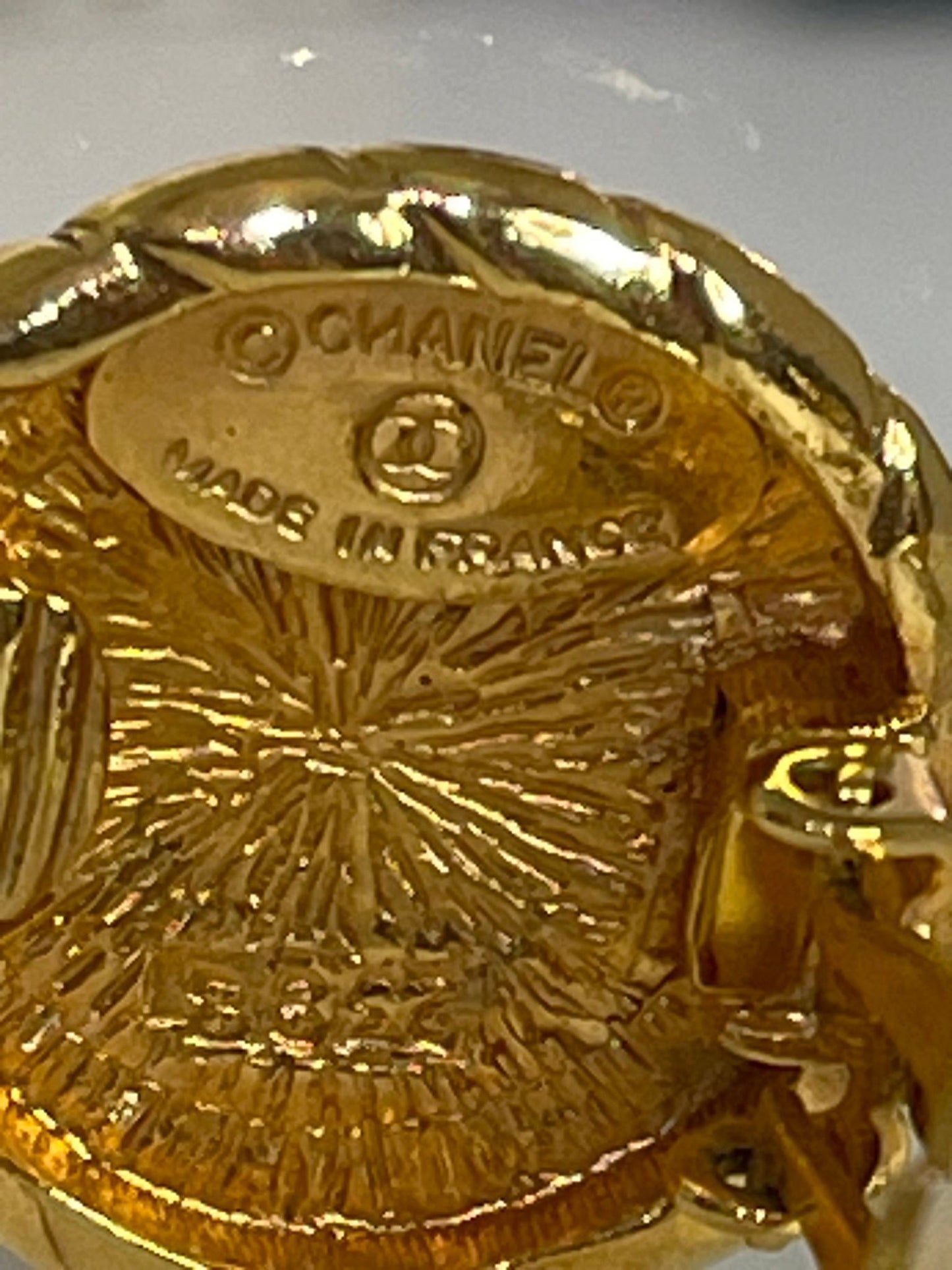161. Chanel Vintage ClipOn Earrings w/ Box
