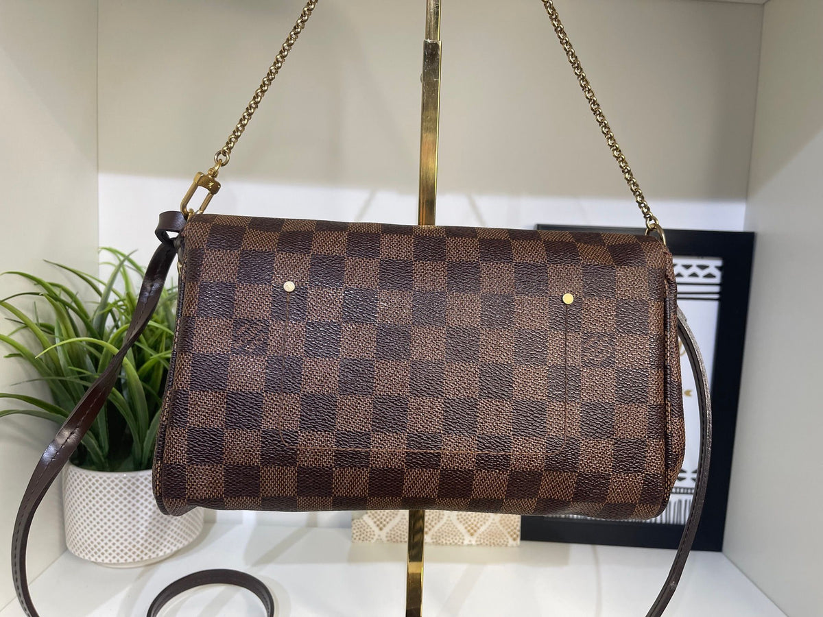4. Louis Vuitton Damier Ebene Favorite MM