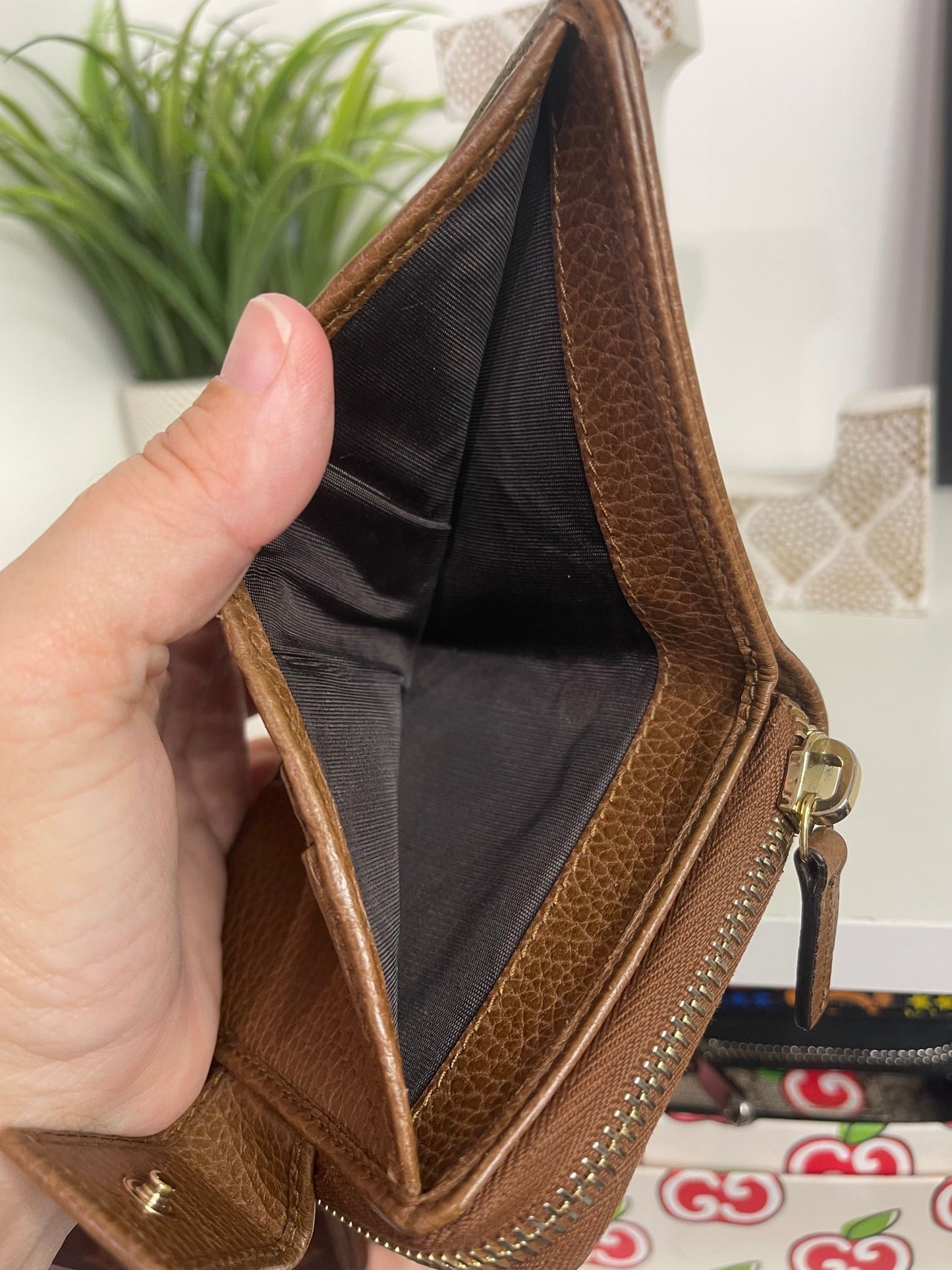 Gucci Canvas Compact Wallet