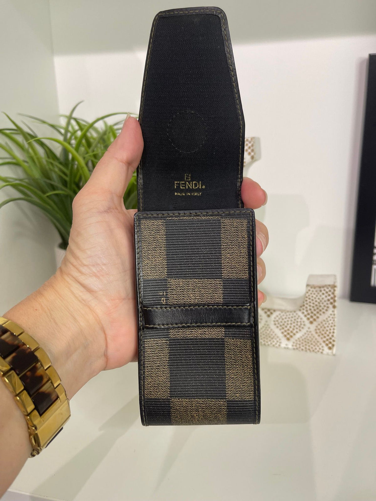 27. Fendi Pequin Cigar Case