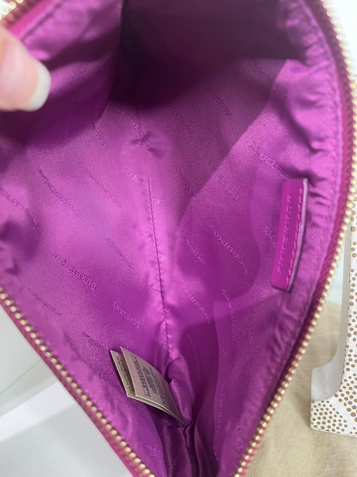 62. Burberry Haymarket Peyton Crossbody