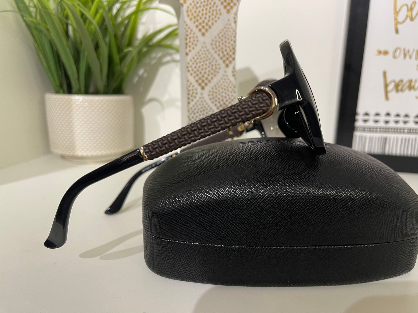 152.Ferragamo Sunglasses w/ Case