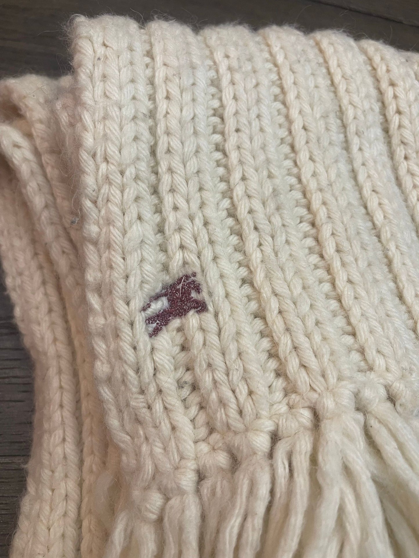 146. Burberry Cream Scarf