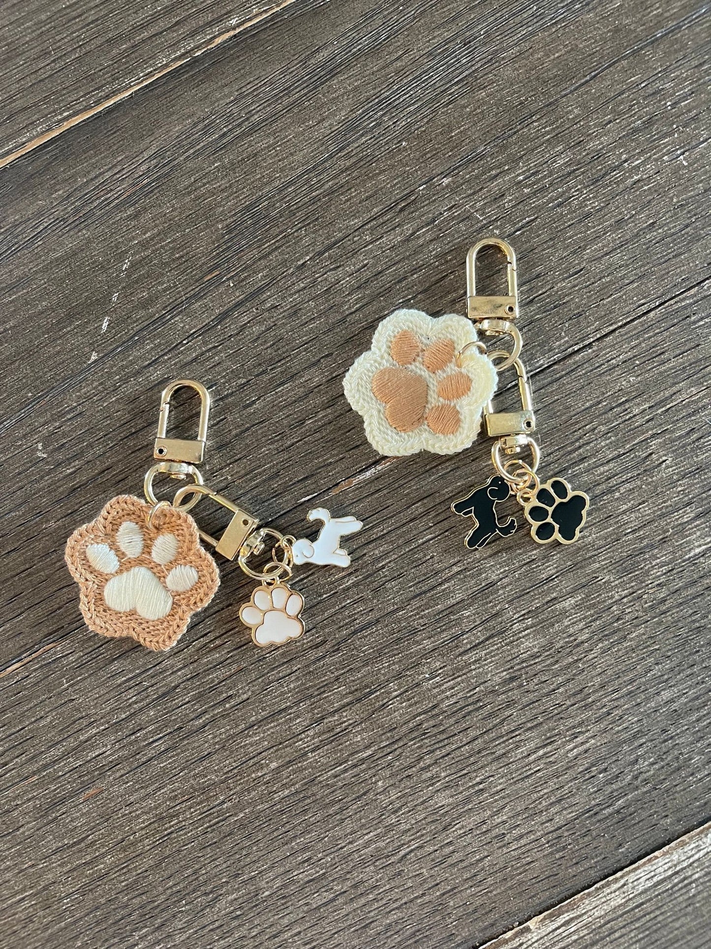 Dog Paw Bag Charm