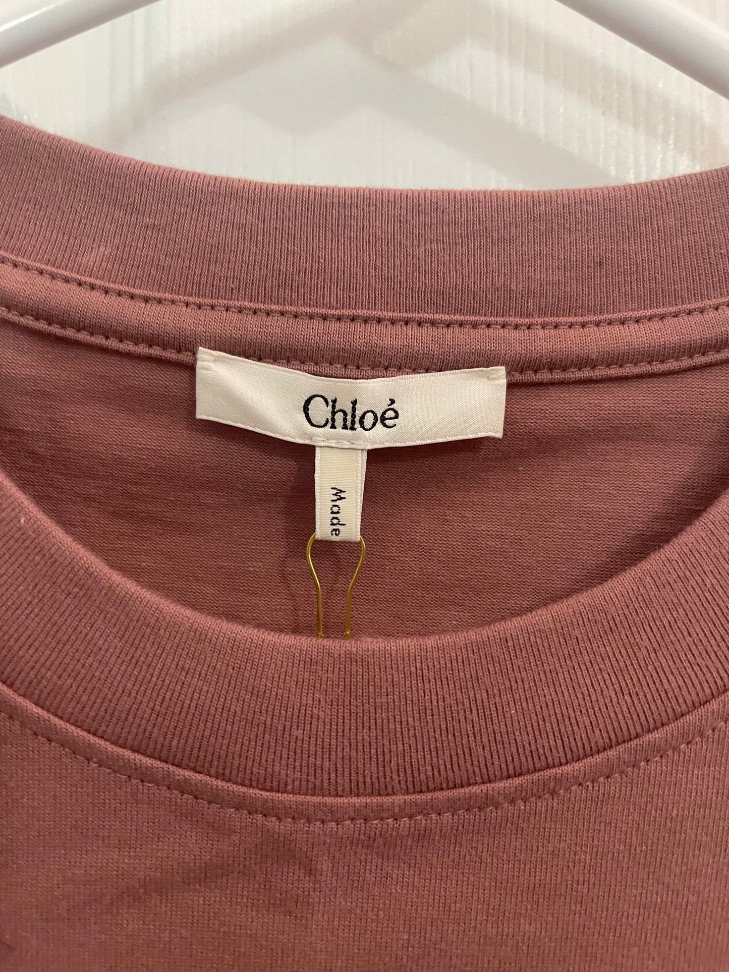 8. Chloe Dusty Rose Fitted Tee Medium