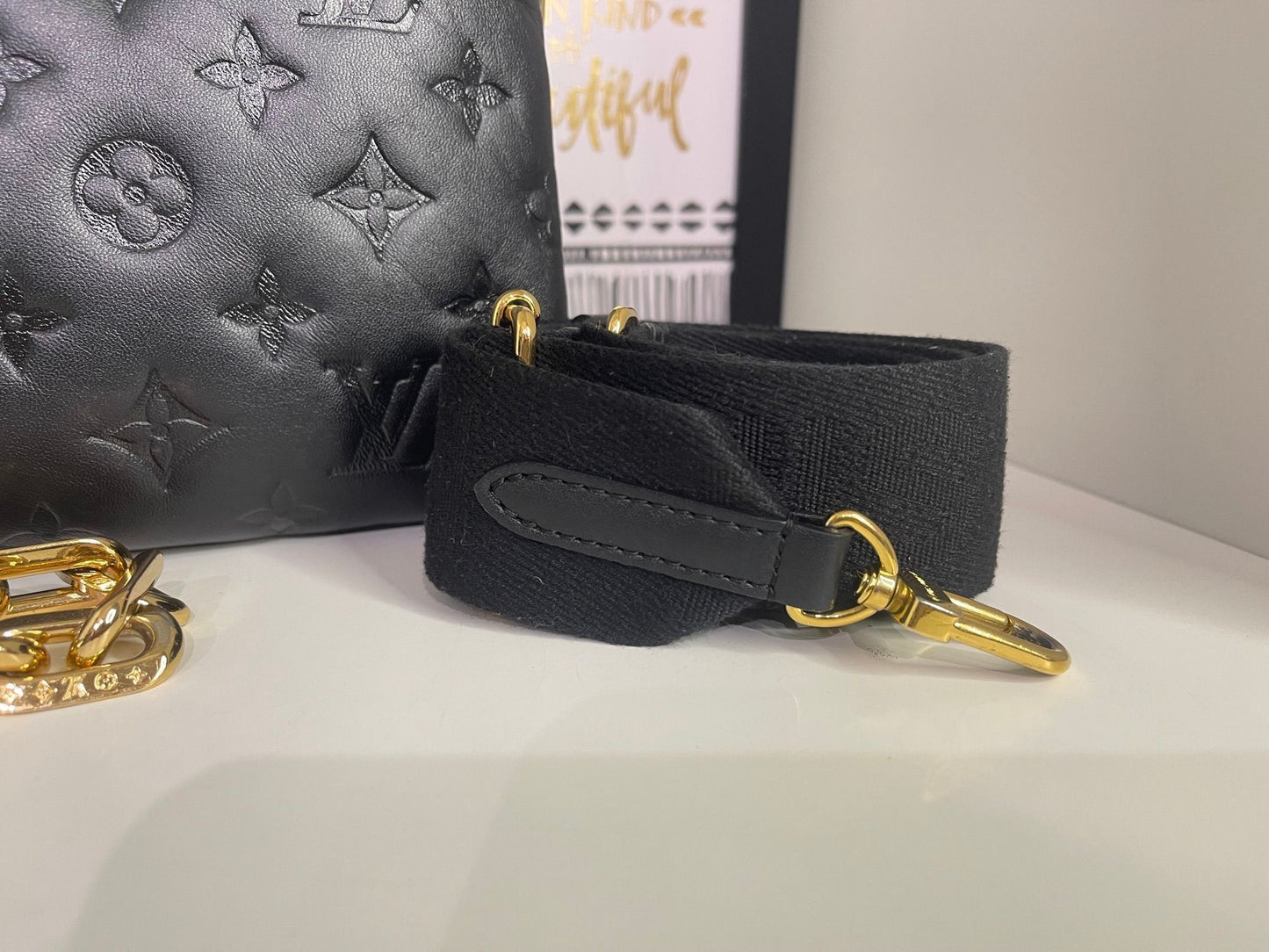 24. Louis Vuitton Black Coussin PM