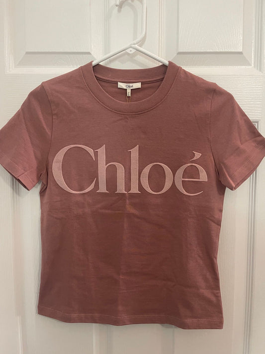 8. Chloe Dusty Rose Fitted Tee Medium