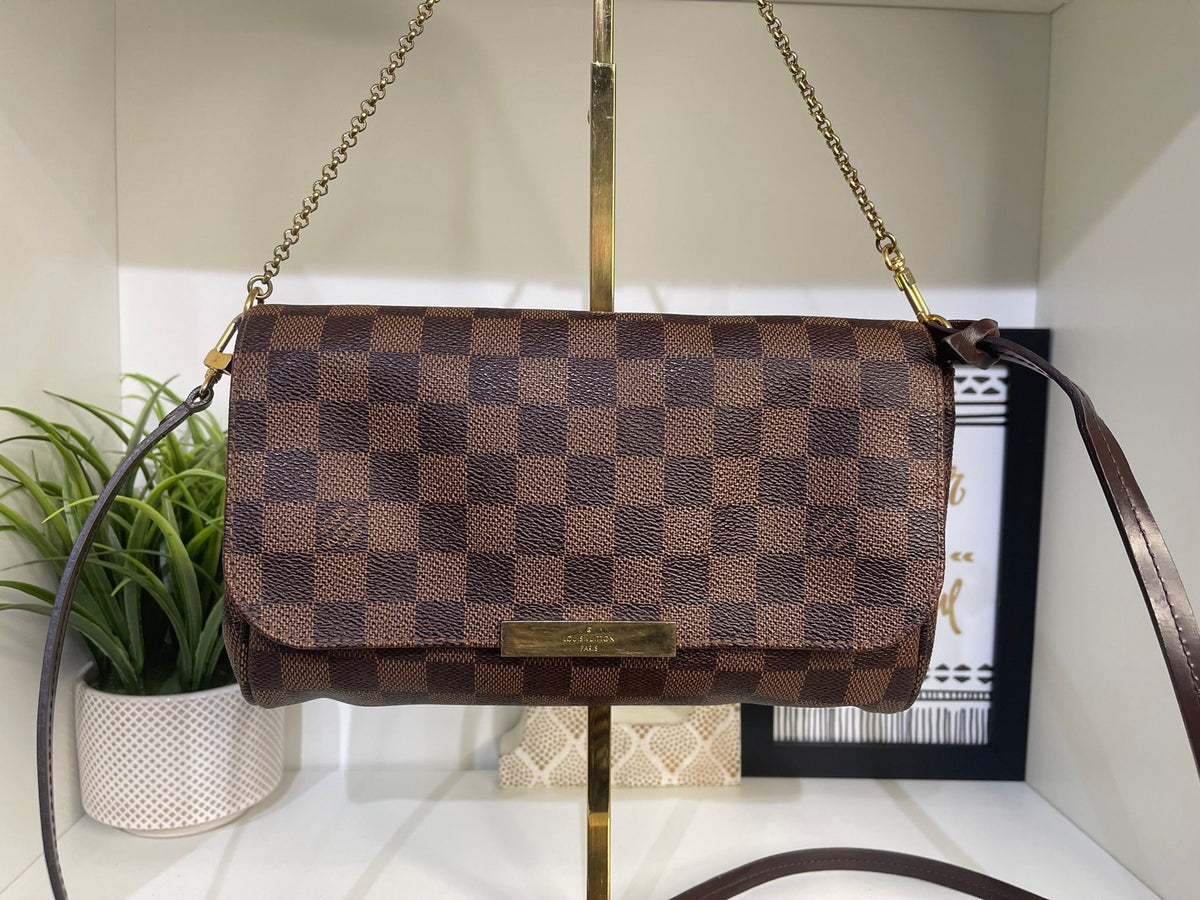 4. Louis Vuitton Damier Ebene Favorite MM
