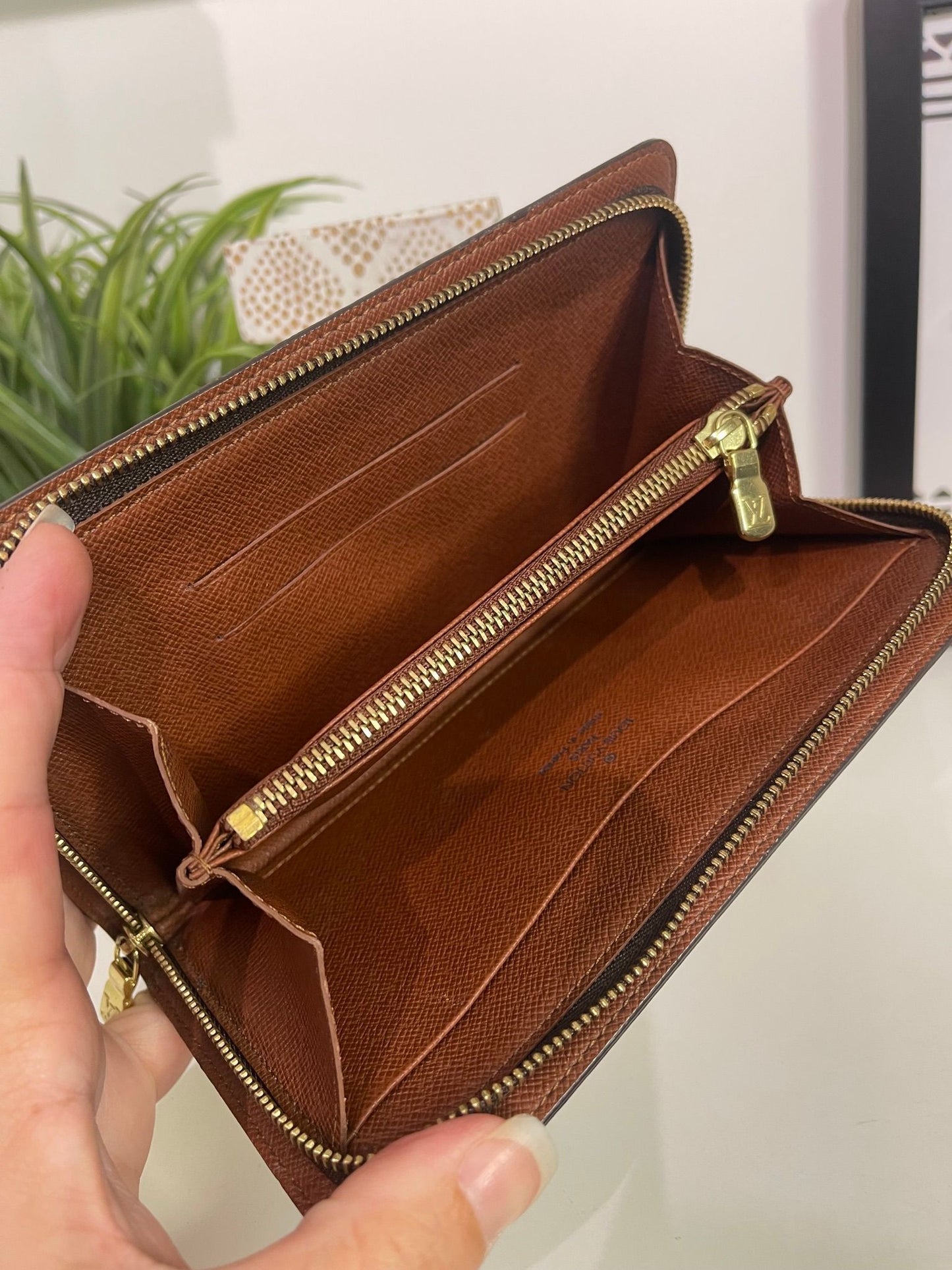 120. Louis Vuitton Monogram Porte Monnaie Zip Wallet